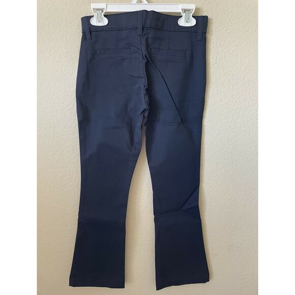 Old Navy Navy Blue Uniform Girls' Adjustable Waist Bootcut Pants Size 7 - Picture 3 of 5